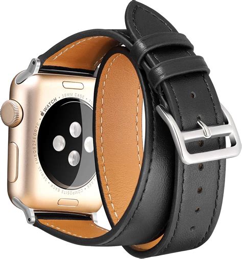 apple watch leather strap amazon|leather apple watch strap 44mm.